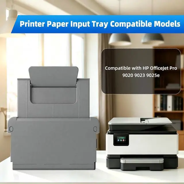 Alt view image 2 of 7 - Printer Paper Output Tray Compatible with HP OfficeJet Pro 9020 9023 9025e Printer