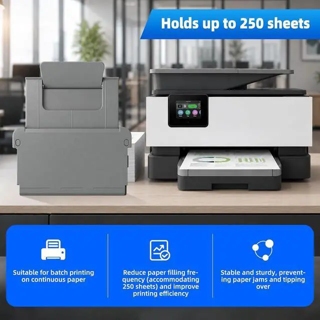 Alt view image 5 of 7 - Printer Paper Output Tray Compatible with HP OfficeJet Pro 9020 9023 9025e Printer