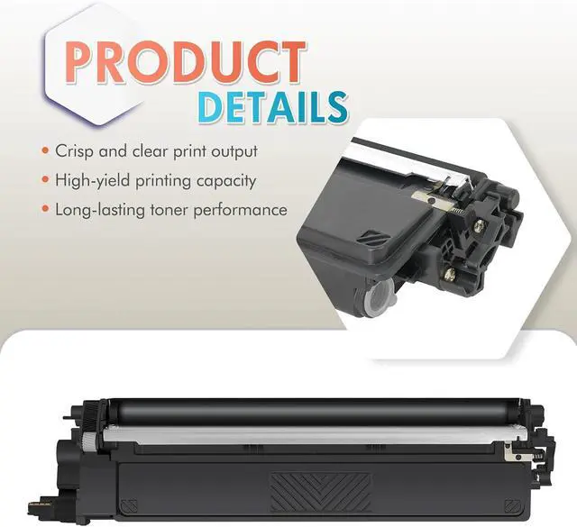 Alt view image 4 of 7 - TN229XL TN229 Toner Cartridges 4 Pack MFC-L3780CDW MFC-L3720CDW