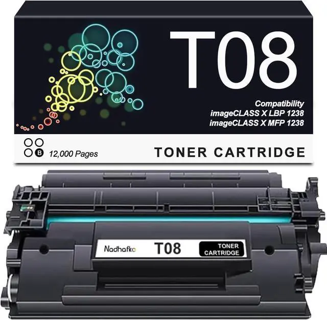 Main image of T08 T08L Black Replacement for Canon T08 Black Toner Cartridge - 3010C005AA