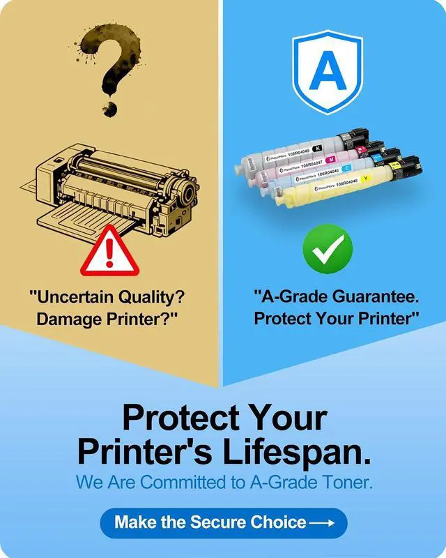 Alt view image 2 of 7 - MasaiMara C8000 Compatible Toner Cartridges for Xerox VersaLink C8000 C8000DT C8000DTM Printer (106R04046 Black, 106R04049 Cyan, 106R04047 Magenta, 106R04048 Yellow, 4-Pack)