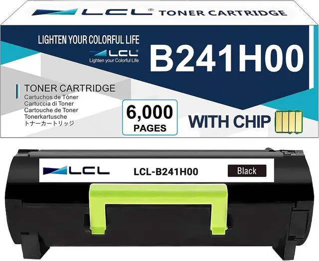 Main image of LCL B241H00 High Yield Toner Cartridge for Lexmark B2442 B2546 B2650 MB2442 MB2546 MB2650 Printer, 6000 Pages, Black Replacement for B240HA0 (1-Pack)