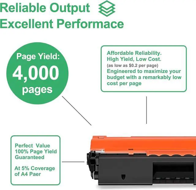 Alt view image 2 of 6 - 051H Toner Cartridge : 2 Pack CRG 051H Replacement for Canon 051H 051 Toner Cartridge for imageCLASS MF263dn MF264dw MF266dw MF267dw MF269dw LBP162dw LBP161dn Printer - Black