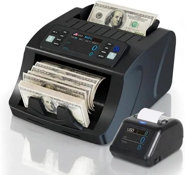 Alt view image 2 of 3 - Thermal Printer for KzT0060 Money Counter Machine Mixed DenominationBill Checker MachinePrinter Integrates External Display