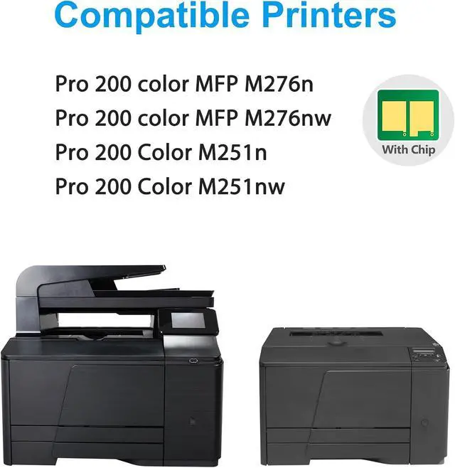 Alt view image 2 of 7 - 131A Toner Cartridges 4 Pack (BK/C/M/Y) for M276nw M276 M251 Series