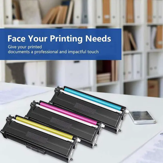 Alt view image 6 of 7 - TN-436 TN436 Toner Cartridge Replacement for Brother TN436 Super High Yield Cyan, Magenta and Yellow Toner Cartridge Set, TN436C, TN436M, TN436Y (3 Color)