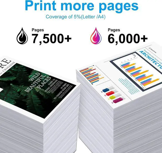 Alt view image 3 of 7 - 414X Toner Cartridges 4 Pack High Yield Compatible for HP 414X 414A