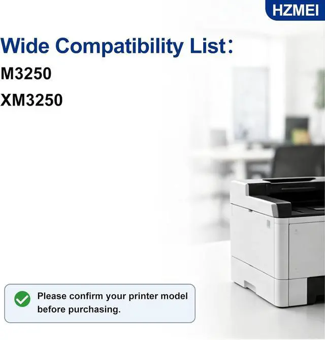 Alt view image 2 of 7 - 24B6887 Toner Cartridge Replacement for Lexmark M3250 Printer