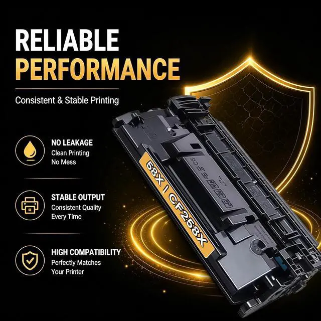 Alt view image 4 of 7 - 58X CF258X High Yield Black Toner Cartridges 1-Pack with Chip, Compatible Replacement for HP 58X CF258X 58A CF258A, Work with LaserJet Pro M404n M404dn M404dw MFP M428dw M428fdw M428fdn Printer