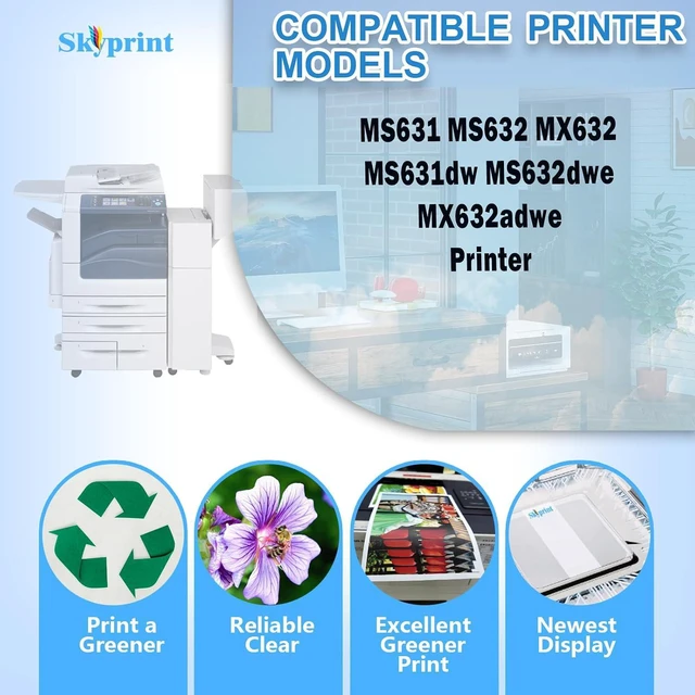Alt view image 2 of 5 - SkyPrint 66S1X00 High Yield Toner Cartridge for Lexmark 66S1X00 66S0X0G