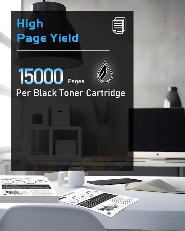 Alt view image 3 of 7 - 38A Black Toner Cartridge High Yield Q1338A Replacement for HP 38A Q1338A Q1338 Toner Compatible with Laser 4200 4200n 4200tn 4200dtn 4200dtns 4200L 4200Ln 4200Lvn Printer (2 Pack)