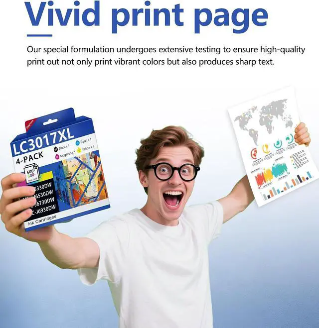 Alt view image 5 of 7 - LC3017XL Ink Cartridges High Yield 4-Pack