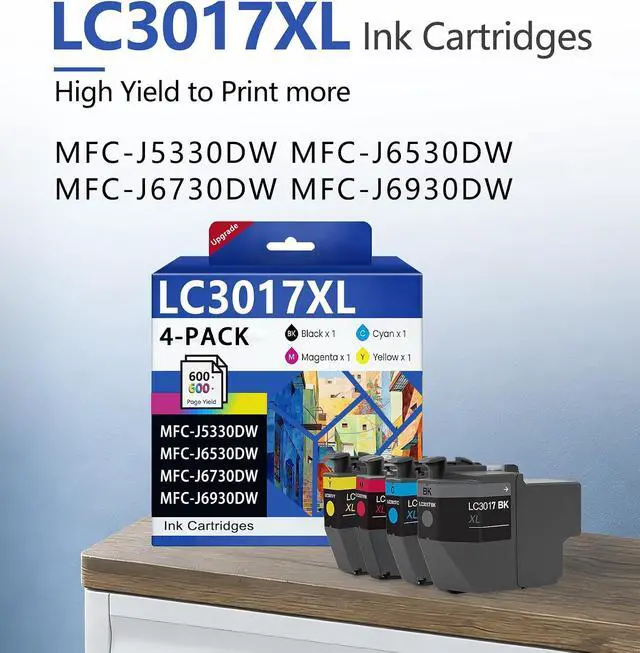 Alt view image 2 of 7 - LC3017XL Ink Cartridges High Yield 4-Pack
