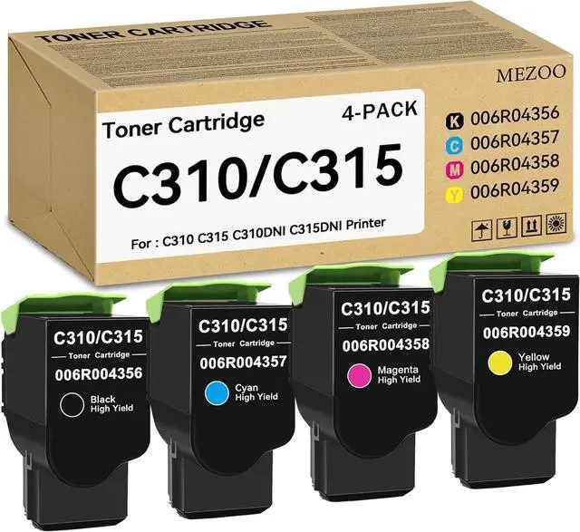Main image of MEZOO C310 C315 Toner Cartridge High Capacity 4-PackBK/C/M/Y