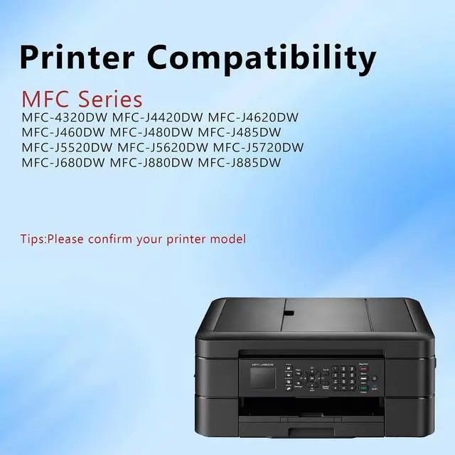 Alt view image 2 of 7 - LC203 High Yield Ink Cartridges (5-Pack, 2Black, Cyan, Magenta, Yellow) LC203XL LC 203 Ink Cartridge Replacement for Brother Ink LC203 MFC-J460DW MFC-J485DW MFC-J4620DW MFC-J885DW Printer