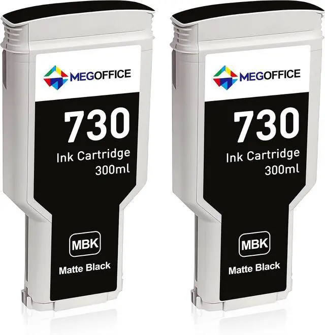 Main image of Compatible Ink Cartridge Replacement for HP 730 Ink Cartridges 300ml Matte Black P2V71A for DesignJet T1600 T1700 T2600 Printer