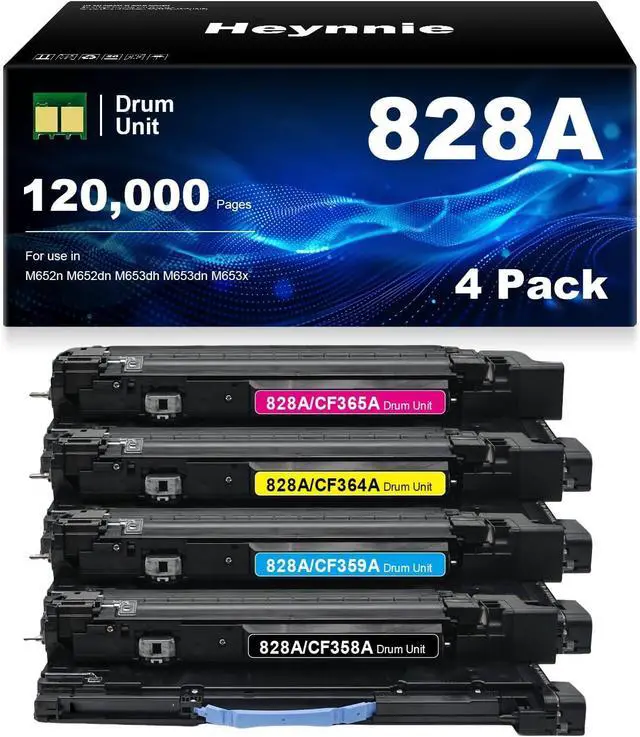 Main image of Remanufactured 828A Imaging Unit Replacement for HP CF358A CF359A CF364A CF365A for Color Enterprise Flow MFP M880z M880z+ M855x+ M855xh M855dh M880 M855 Printers (4-Pack)
