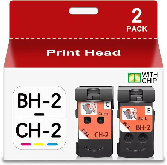 Main image of BH-2 CH-2 Printhead Combo Pack Replacement for Canon Compatible with Canon MegaTank G4210 G4200 G3202 G3200 G2200 G1200 Head Ink Cartridges