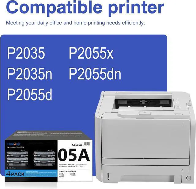 Alt view image 2 of 7 - 05A Toner Cartridge High Yield (2300 Pages) Compatible for HP CE505A