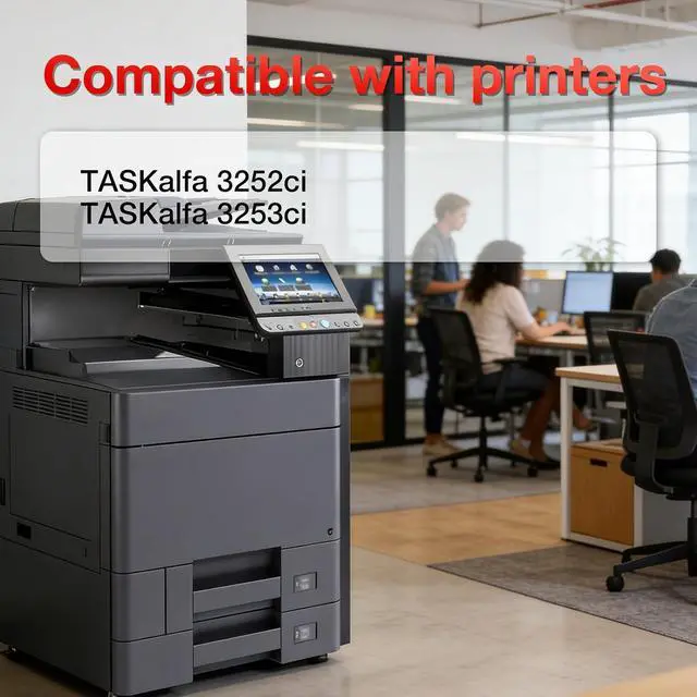 Alt view image 2 of 4 - Compatible TK8337 High Yield Toner Cartridge Replacement for Kyocera 1T02RL0US0 1T02RLCUS0 1T02RLBUS0 1T02RLAUS0 use with TASKalfa 3252ci 3253ci CS3252ci CS3253ci Printer (4-Pack, K/C/Y/M)
