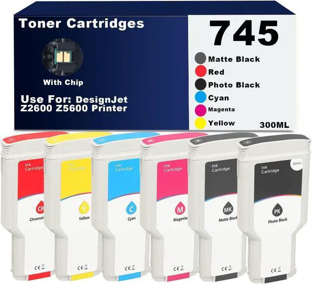 Main image of SkyPrint Z2600 745 Ink Cartridges High Capacity 6-Pack 300ML with Chip