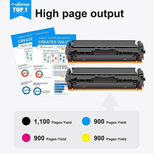 Alt view image 3 of 7 - MOLIMER 215A Black Toner Cartridges 2 Pack Replacement for HP 215A W2310A Toner for Color Pro MFP M155a M155nw M182n M182nw M183fw Printer