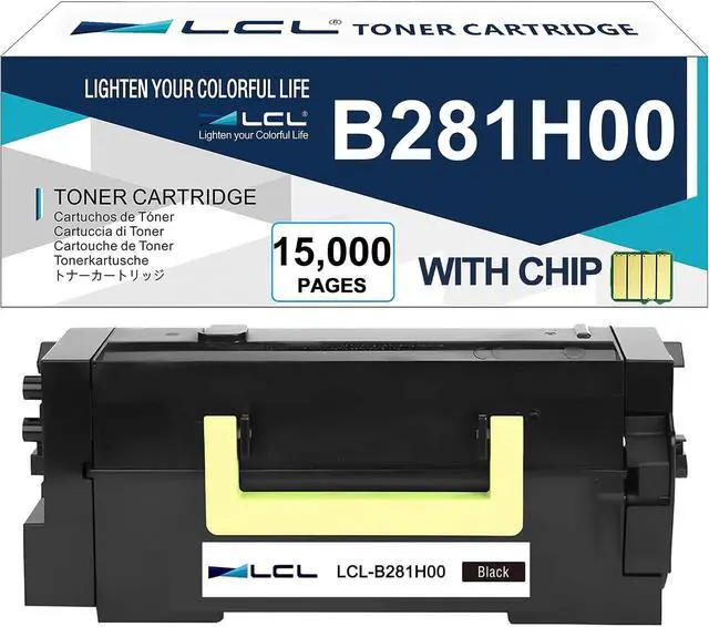 Main image of LCL B281H00 Black High Yield Toner Cartridge Replacement for Lexmark B281H00 B281000 Toner Cartridge for Lexmark B2865 B2865dw MB2770 MB2770adwhe Printer (1-Pack)