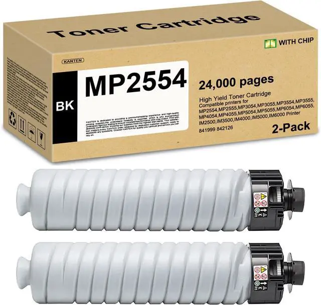 Main image of MP2554 MP3554 Toner Cartridge 2 Black (with Chip) 841999 842126 Toner