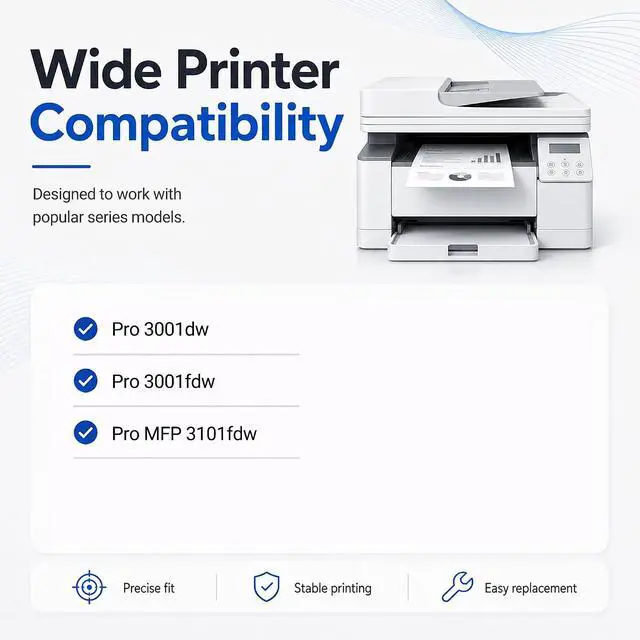 Alt view image 2 of 7 - 138X W1380X Black Toner Cartridge 2 Pack with Chip Replacement for HP 138X W1380X 138A W1380A for Laser Jet Pro MFP 3101fdw Pro 3001dw 3001fdw Printer (2 Black, High Yield)