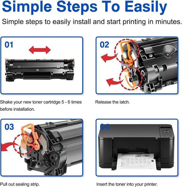 Alt view image 7 of 7 - 83X High-Yield Black Toner Cartridge Replacement for HP 83X CF283X 83A CF283A, Compatible with Laser M201dw M201n MFP M125a M125nw M125rnw M127fn M127fw M225dn M225dw M225rdn Printer 2 Pack