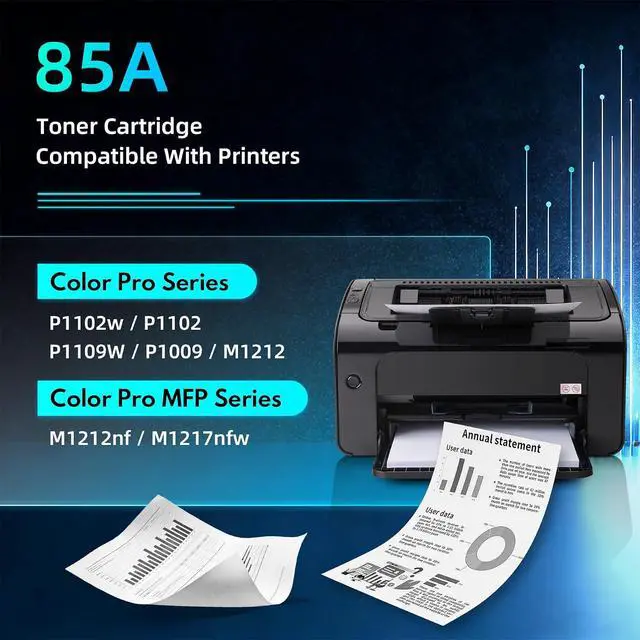 Alt view image 2 of 7 - 85A CE285A High Yield Toner Cartridge Set 2-Pack Black