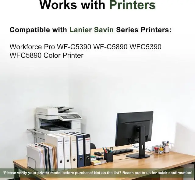 Alt view image 2 of 6 - Remanufactured T10W Ink Cartridge 4-Pack Compatible for WFC5390 WFC5890