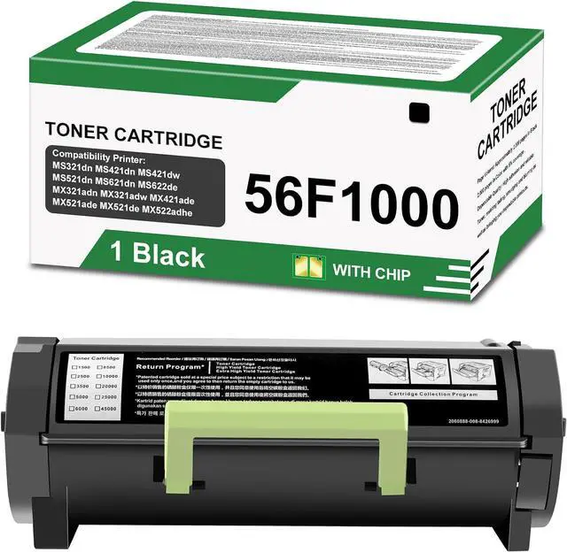 Main image of 56F1000 Black Toner Cartridge (6000 Pages) Compatible for