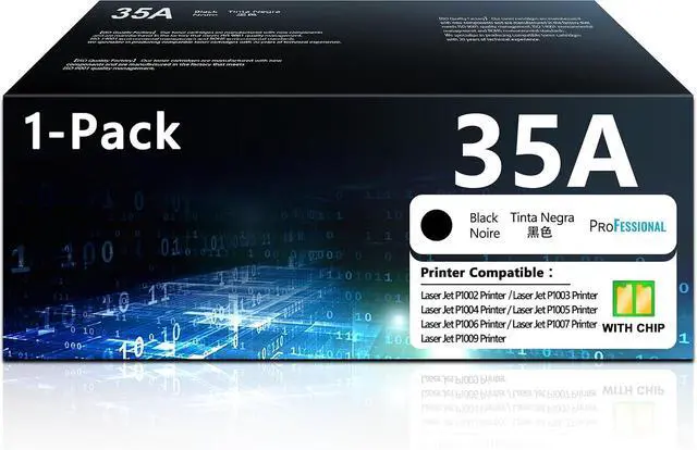 Main image of 35A Black Toner Cartridge Replacement for HP 35A CB435A Toner