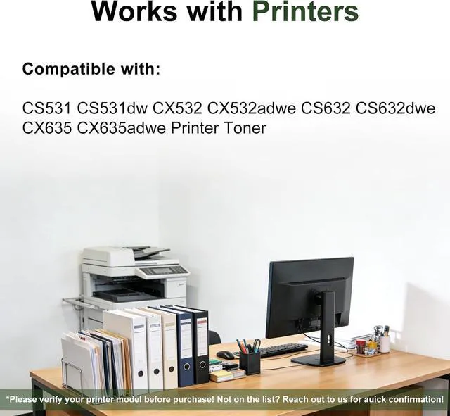 Alt view image 2 of 6 - CS531 CX532 Toner Cartridges 75M10K0 75M10C0 75M10M0 75M10Y0