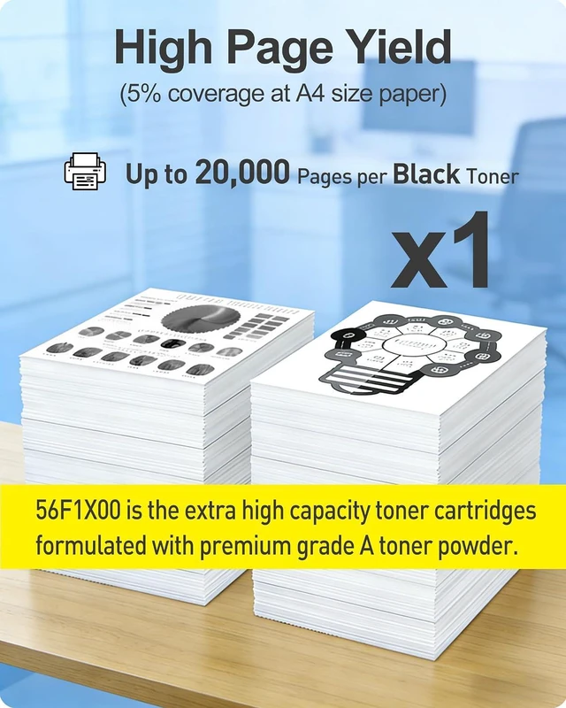 Alt view image 5 of 7 - MasaiMara 56F1X00 Extra High Yield Compatible Toner Cartridge for Lexmark MS421 MS521 MS621 MS622 MX421 MX521 MX522 MX622 MS421dn MS421dw MS521dn MS621dn MS622de MX421ade MX521ade Printer