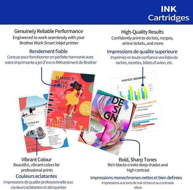 Alt view image 5 of 7 - 3 Pack LC506 Black Ink Cartridges Replacment for Brother LC506 LC506XL LC506XXL Series Inks Compatible with Brother INKvestment 4355, 4555, 4557 Printer