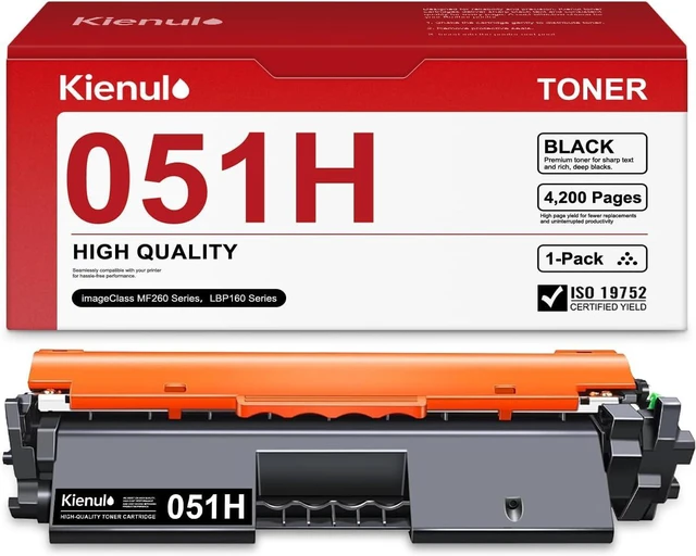 Main image of 051H Black Toner Cartridges 1 Pack, CRG051H CRG-051H CRG 051H Toner Replacement for imageCLASS LBP162dw MF263dw MF264dw MF266dw MF267dw MF269dw Printer Toner, 2169C001