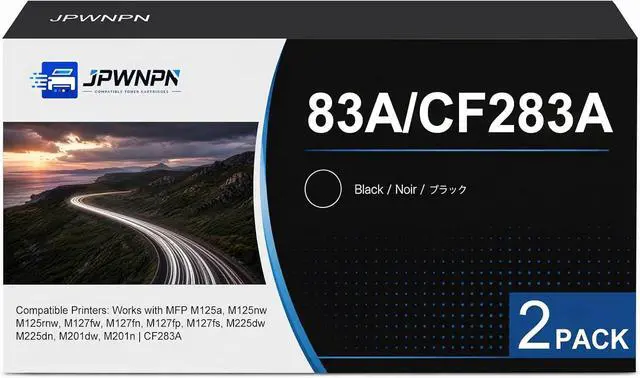 Main image of 83A Black Toner 2Pack with New Chip High Page Yield 3000