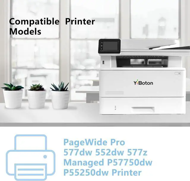 Alt view image 3 of 7 - 976 976Y Ink Cartridges Replacement for HP 976 976Y Ink Cartridge L0R08A L0R06A L0R05A L0R07A Compatible with Pro 577dw 552dw 552dn 577z Managed P57750dw P55250dw (4-Pack)