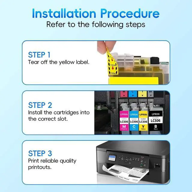 Alt view image 5 of 7 - LC506 Ink Cartridge Replacement for Brother LC506 Ink Cartridge