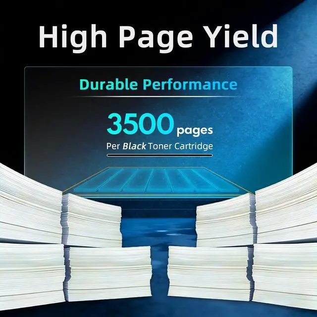 Alt view image 3 of 7 - 148A W1480A High Yield Toner Cartridge Set 2-Black with Chip