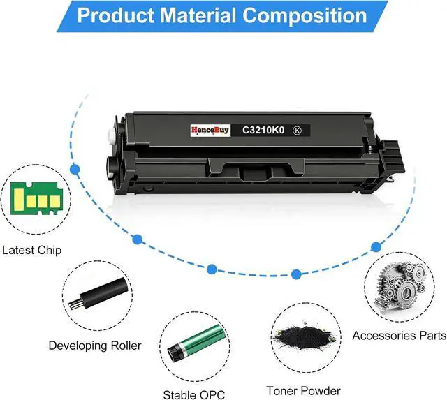 Alt view image 4 of 7 - Compatible C3210/C3224 Black Toner Cartridge with Chip