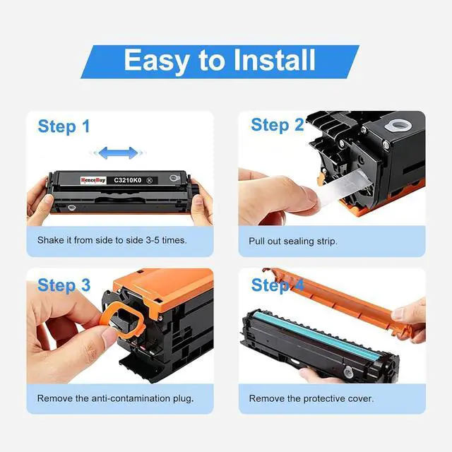 Alt view image 6 of 7 - Compatible C3210/C3224 Black Toner Cartridge with Chip