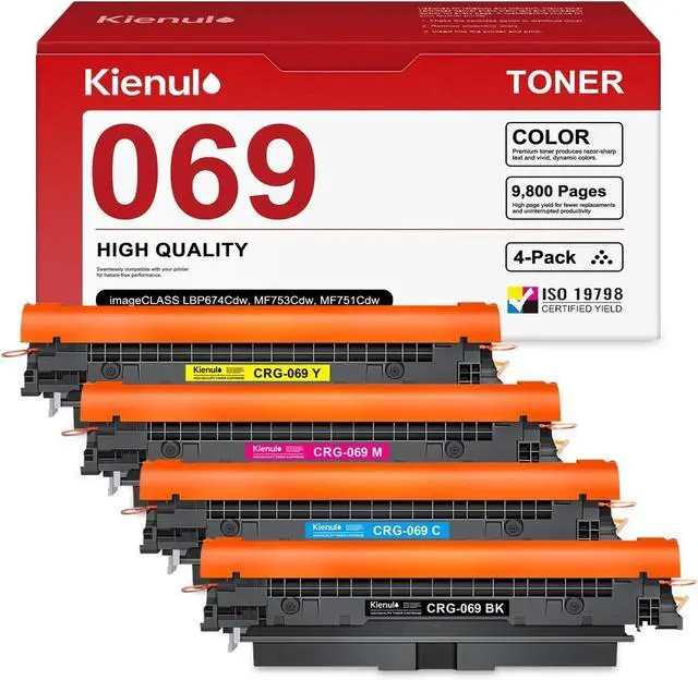 Main image of 069 Toner Cartridge Set (4-Pack,B/C/M/Y), CRG069 CRG-069 CRG 069 Toner Replacement for Canon Color ImageCLASS MF753Cdw MF751Cdw MF752Cdw MF756Cx LBP674Cdw LBP673Cdw LBP674Cx Printer Toner