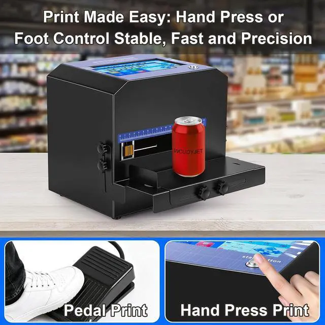 Alt view image 4 of 7 - T68 Inkjet Printer, 7-Inch Touch Screen Inkjet Coding Machine