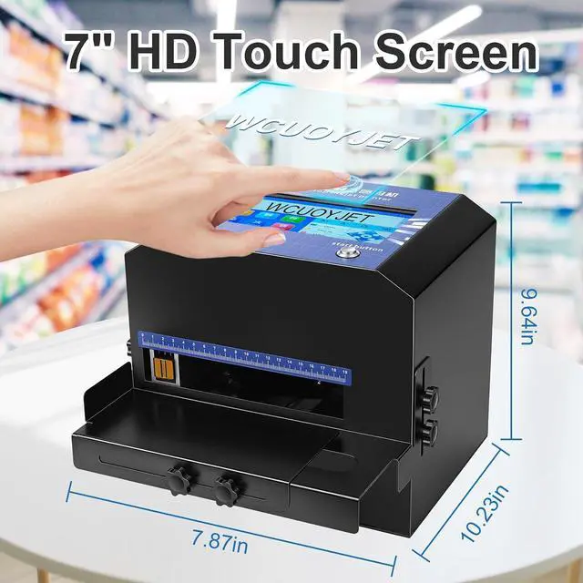 Alt view image 7 of 7 - T68 Inkjet Printer, 7-Inch Touch Screen Inkjet Coding Machine