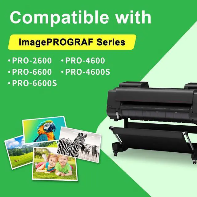 Alt view image 2 of 7 - PFI-3700GY Gray Ink Cartridge PFI-3700 Ink Tank Compatible with Canon imagePROGRAF PRO-2600 PRO-4600 PRO-6600 PRO-6600S PRO-4600S Printers (1-Pack, 700ml)