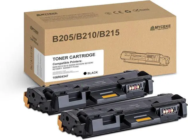 Main image of 2 Pack B205 B210 B215 Black Toner Cartridge : Compatible 106R04347 Toner