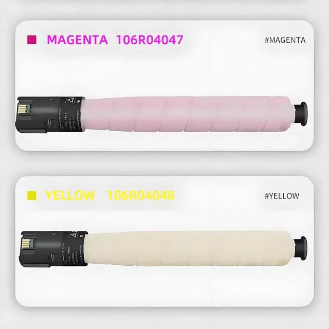 Alt view image 3 of 6 - C8000 High Yield Magenta Toner Cartridge 106R04046 106R04047 106R04048 106R04049 Compatible with Xerox Versalink C8000 C8000DT C8000DTM Color Printer (Magenta Toner-16500Pages)
